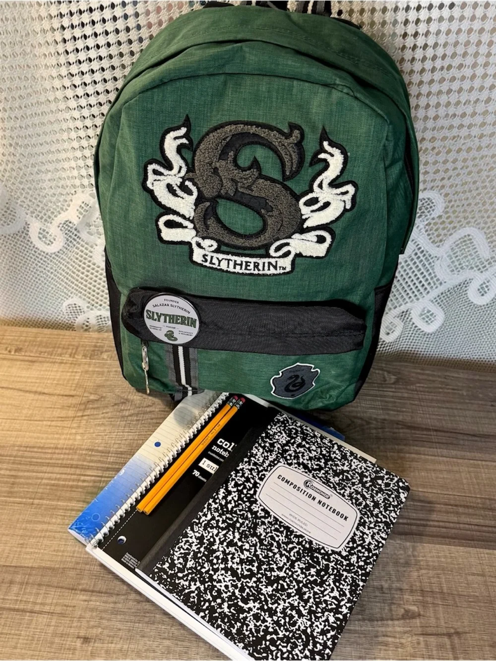 Official Harry Potter Slytherin Backpack | Back-to-School Bundle | New no tags